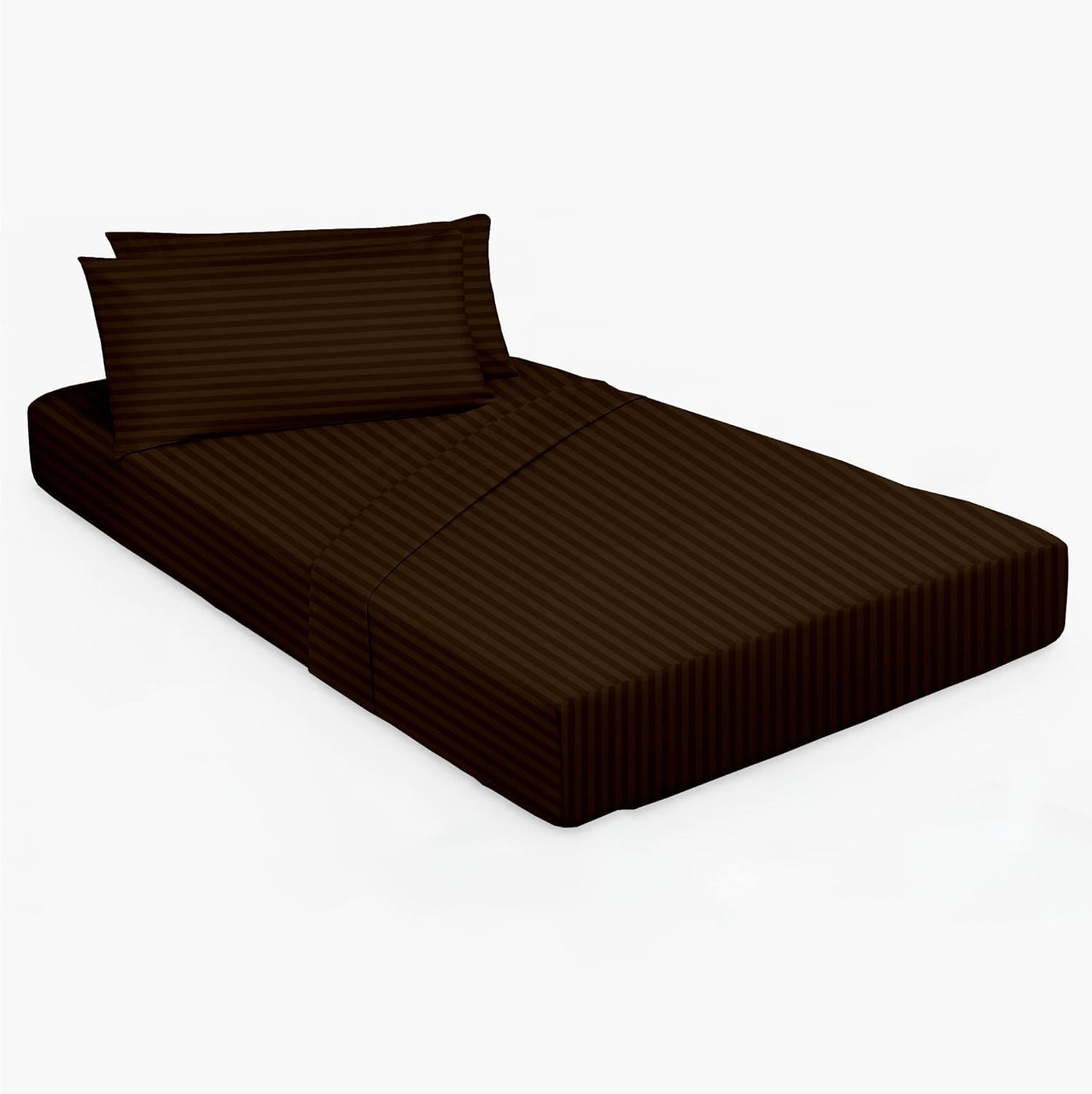 Cottingon 33"x75" Cot Sheet and Pillow Case 4 Piece Set, 100% Egyptain Cotton Soft Bedding Perfect for Rollaway, Folding, Guest Bed Frame, Fits Upto 7" Deep Mattress, Burgundy Solid