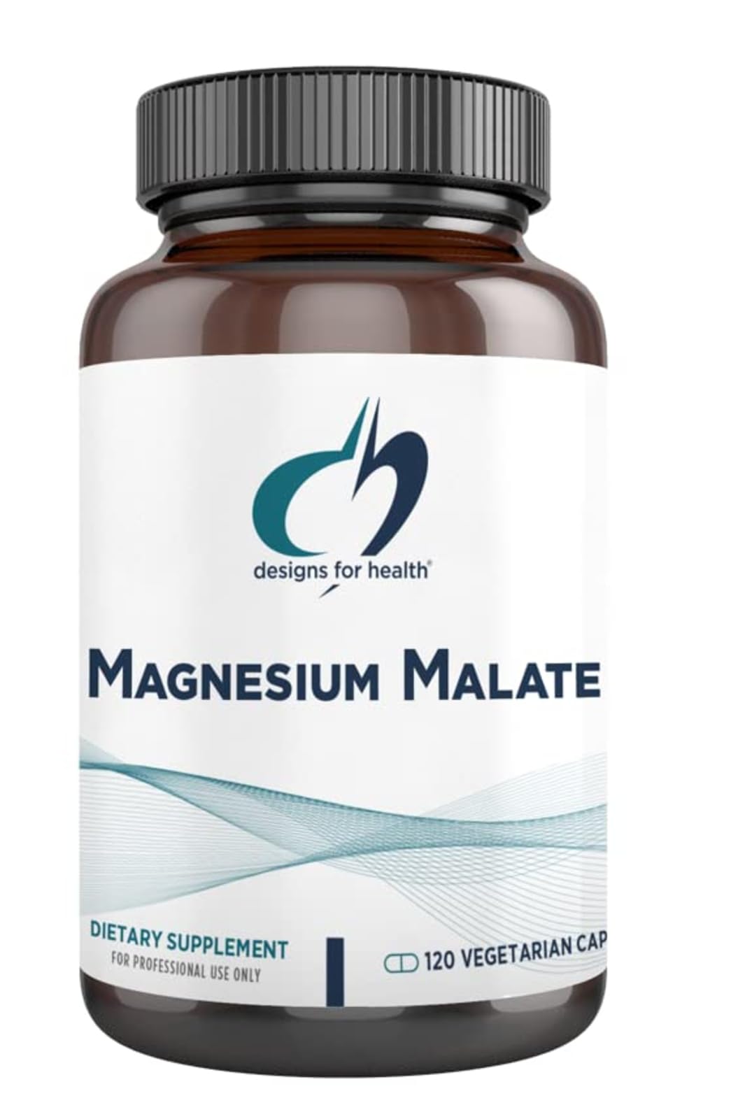 Designs for Health Chelated Magnesium Malate for Muscle Recovery, Energy, and Bone Health (120 Capsules)