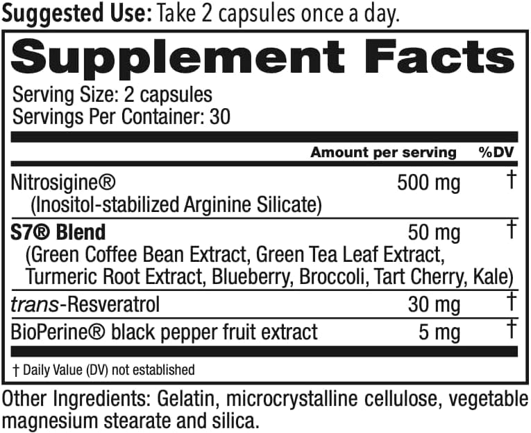 Juvenon BloodFlow-7 - Natural Nitric Oxide Supplements for Men & Women — Amazon image 6