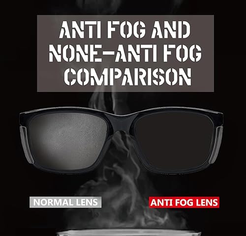 Miniatura 6 de Gafas de seguridad antivaho E60 con escudos laterales ANSI Z87 protección ocular gafas ópticas