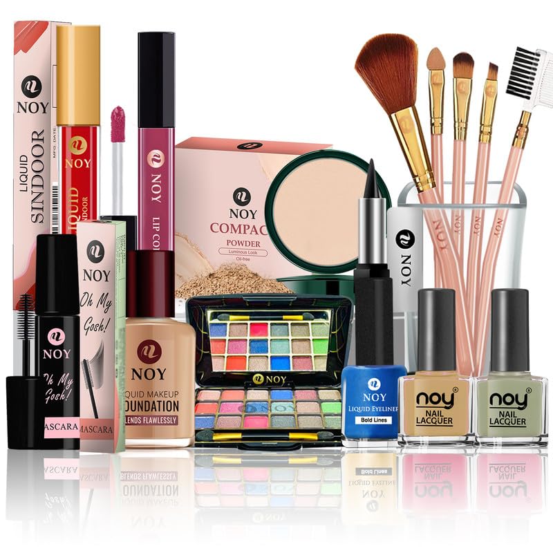 NOY Makeup Kit For Women Full Set Mystical Styles Moisturizing, Hydrating & Breathable For All Types Of Skin NO#575 (Set Of 15)