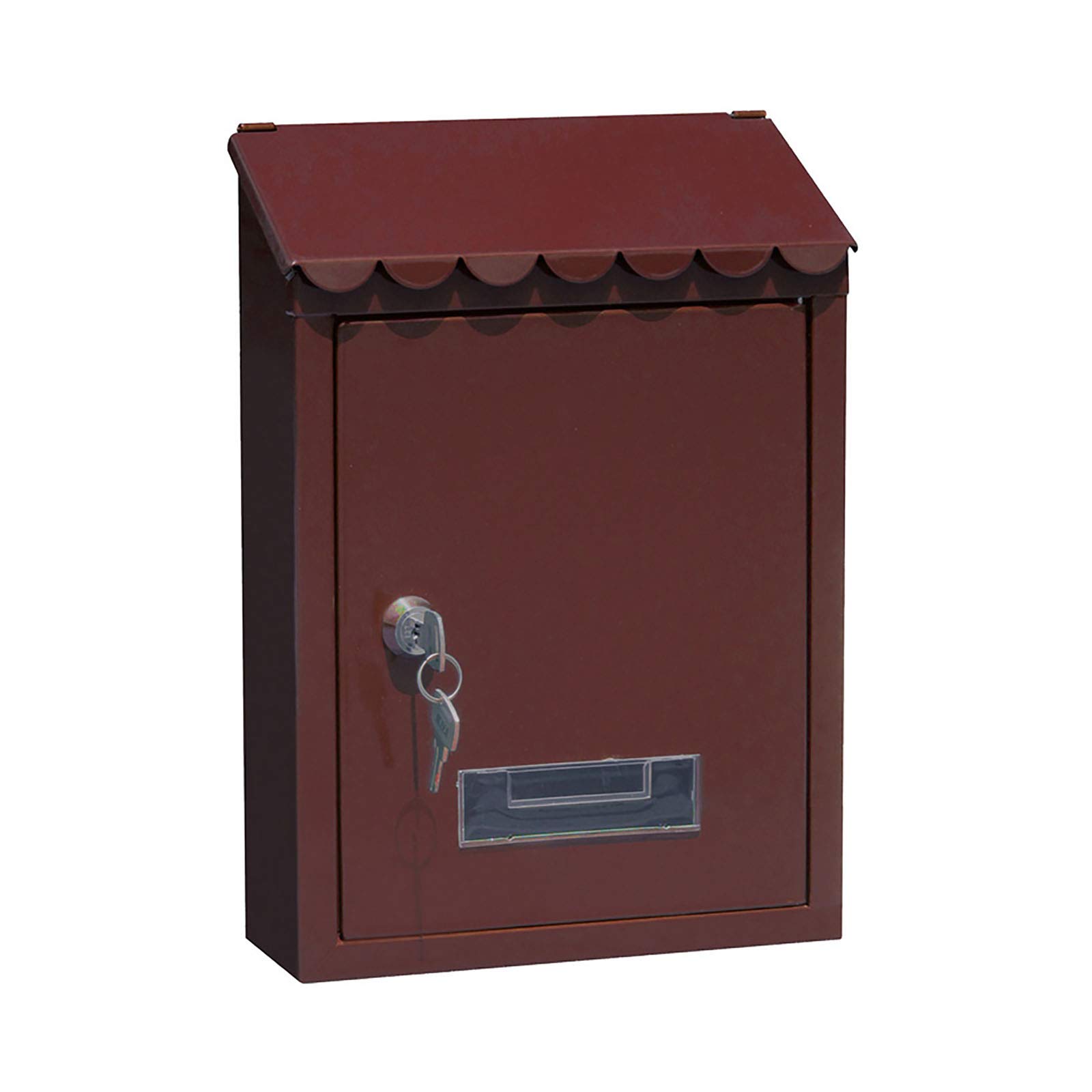 Boîte aux lettres murale en fer galvanisé 21,7x7x30 cm pour lettre