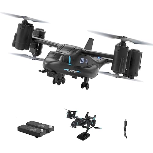 VEVOR RC Helicopter, 2.4GHz Remote Control Helicopter with Gyro, 4-Channel RC Airplane for Beginner, Wing Lights & One-Key Takeoff/Landing, Flying Plane Toys for Kids Ages 8 and up