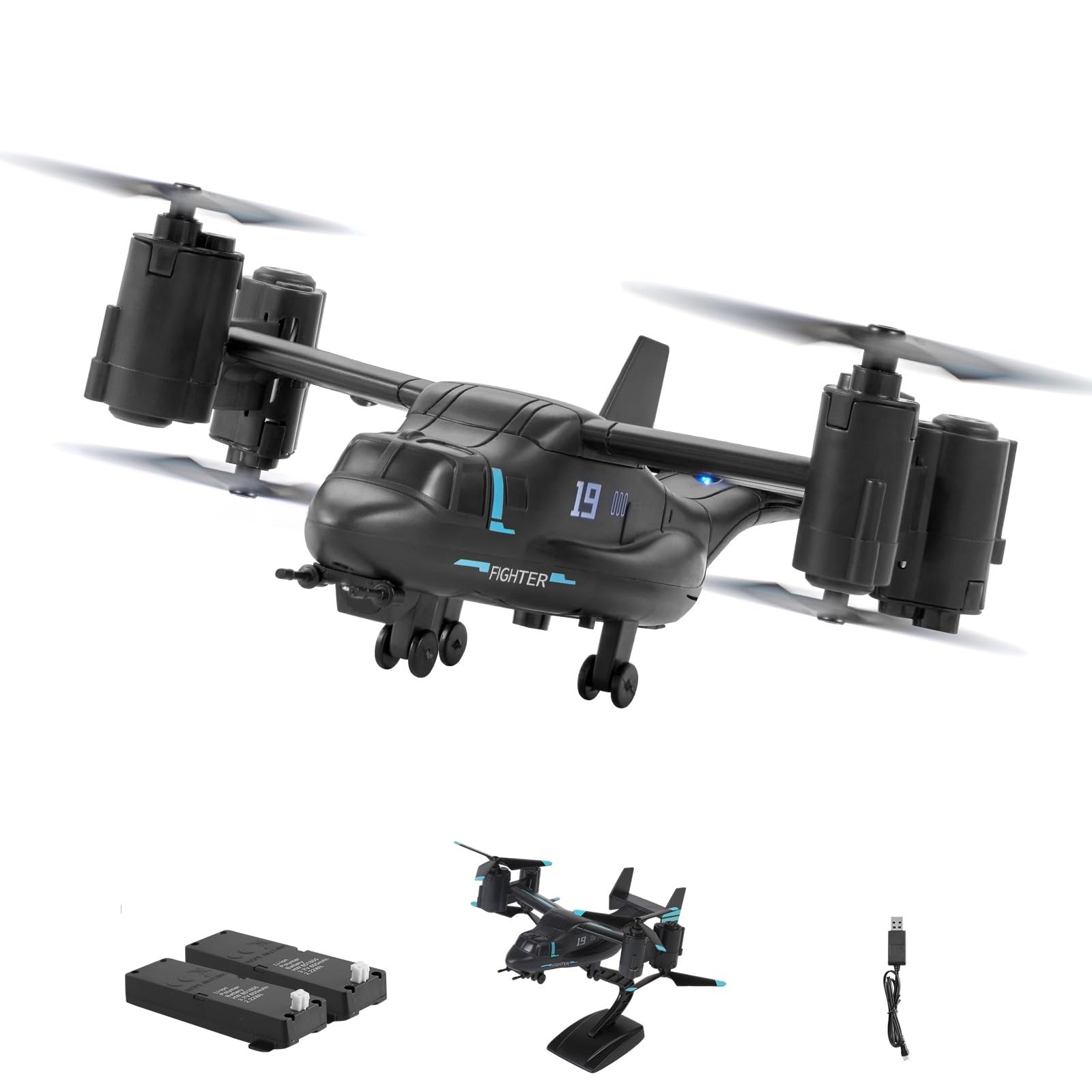 helicopter 2.4ghz rc 4 canali grey light toy