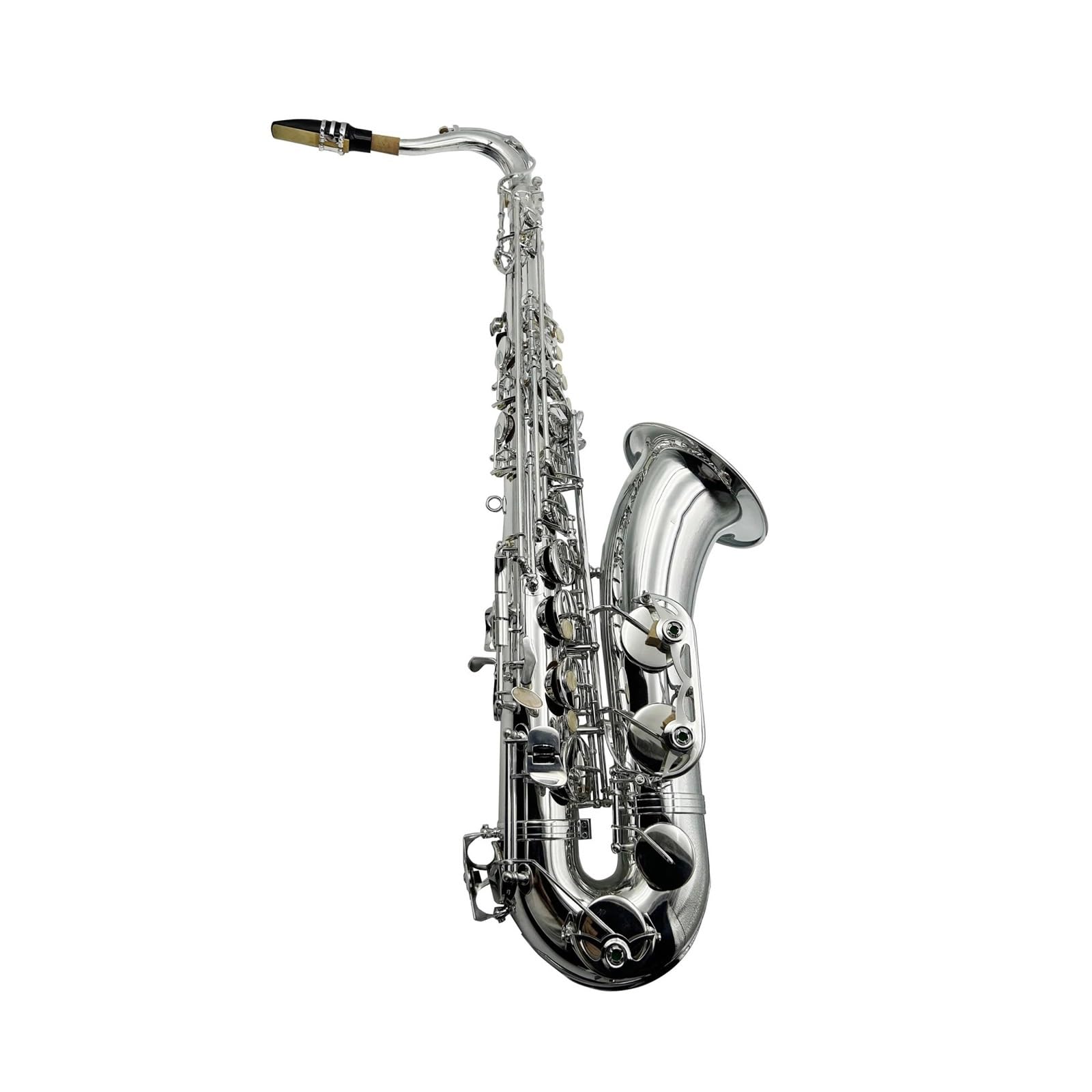 Saksofony Dla Początkujących Profesjonalny Srebrny Saksofon Tenorowy Instrument Dęty Drewniany Z Tonacją B