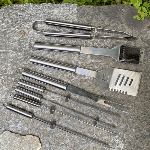 Set barbecue Küchenprofi Phoenix 8 pièces argent en acier durable - 4