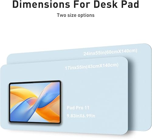 Miniatura 339 de Aothia Tapete protector de escritorio, alfombrilla para mouse, antideslizante, impermeable, de piel sintética, secante de escritorio, para Verde