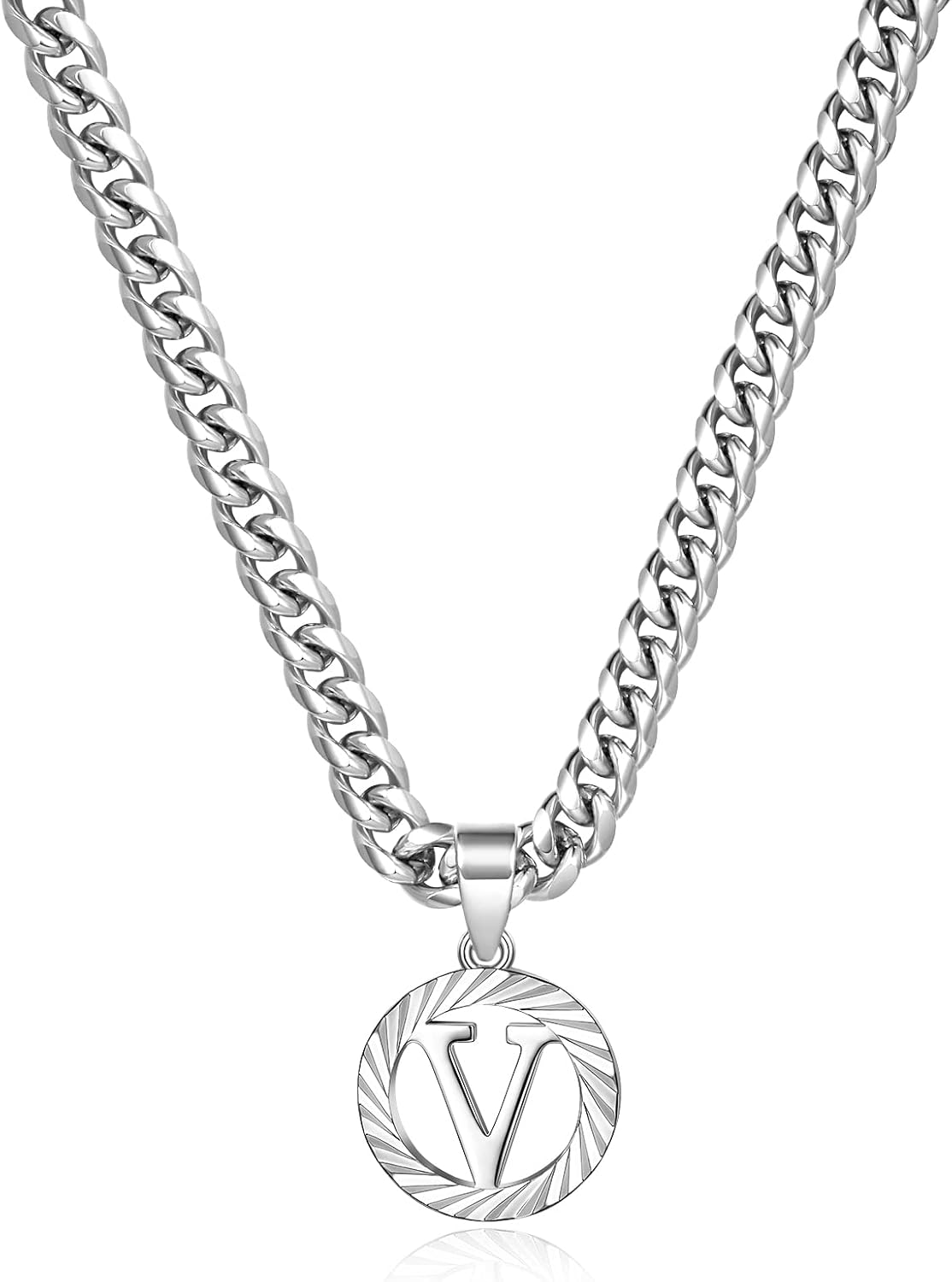 KissYan Initial Pendant Necklaces for Women Men