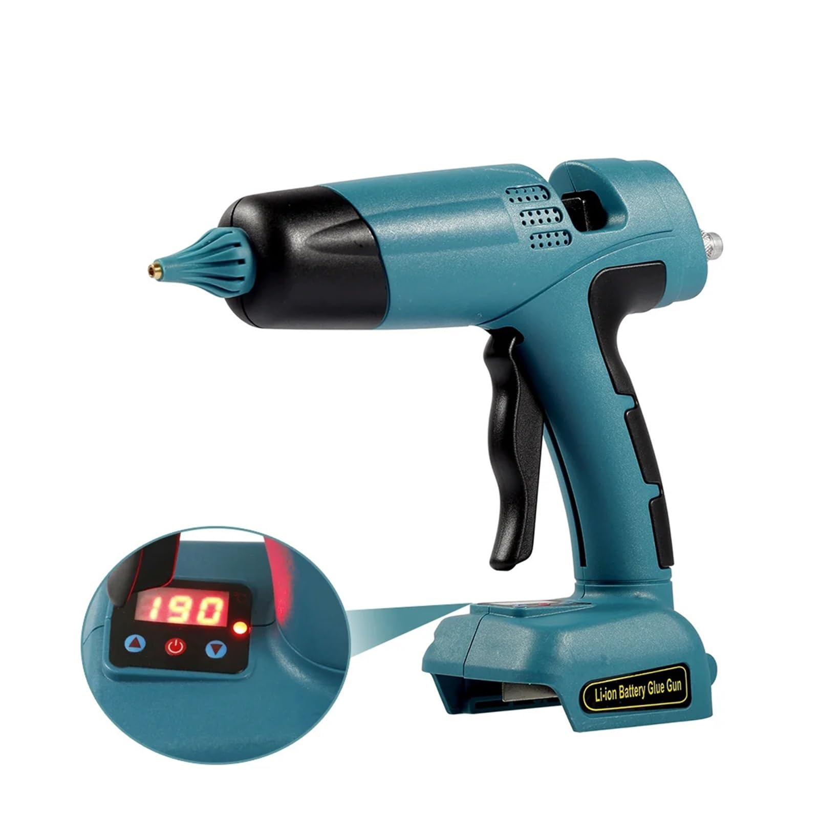 Pistolet do klejenia na gorąco Gospodarstwa domowego DIY bezprzewodowy elektryczny pistolet do klejenia na gorąco spawanie gorąca wiatrówka cyfrowy wyświetlacz 11mm kleje w sztyfcie do prac rzemieślni