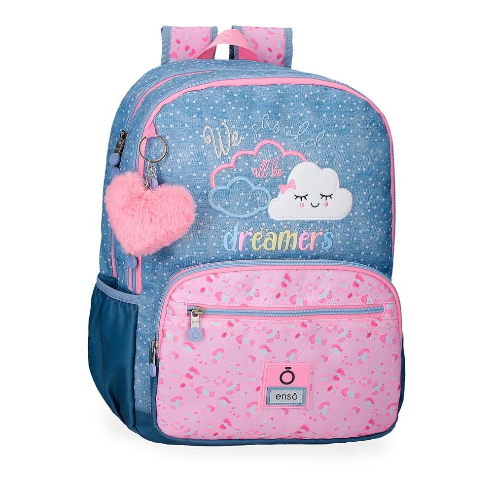Enso Dreamer Zaino per bambini, zaino per la scuola, realizzato in poliestere, ruote doppie a rotazione multidirezionale, molteplici modi per usarlo, blu, Rucksack 44, Zaino 44