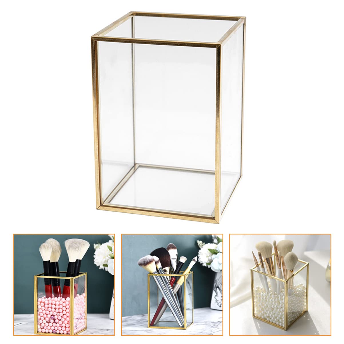 VICASKY 1pezzi Scatola Porta Pennelli per Trucco Contenitore per Pennelli Cosmetici di Secchiello per Strumenti Cosmetici Contenitore per Ombretto Design Creativo e Leggero