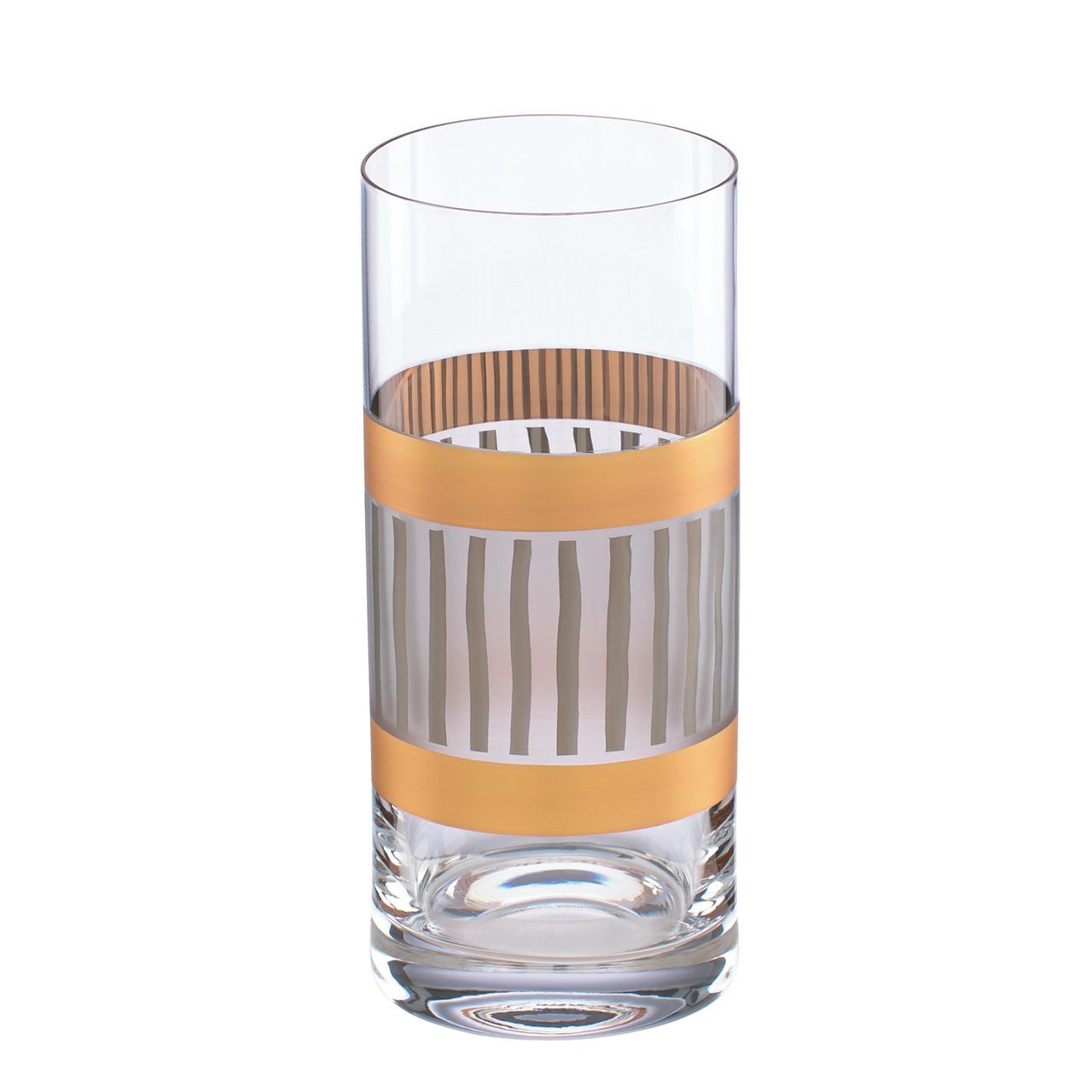 Michael Wainwright La Rochelle Highball Glasses Set Of 4 Gold Platinum