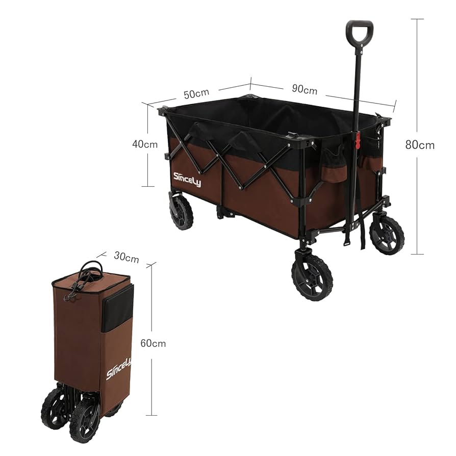 Amazon.co.jp: Sincely キャリーワゴン キャリーカート 156L 耐