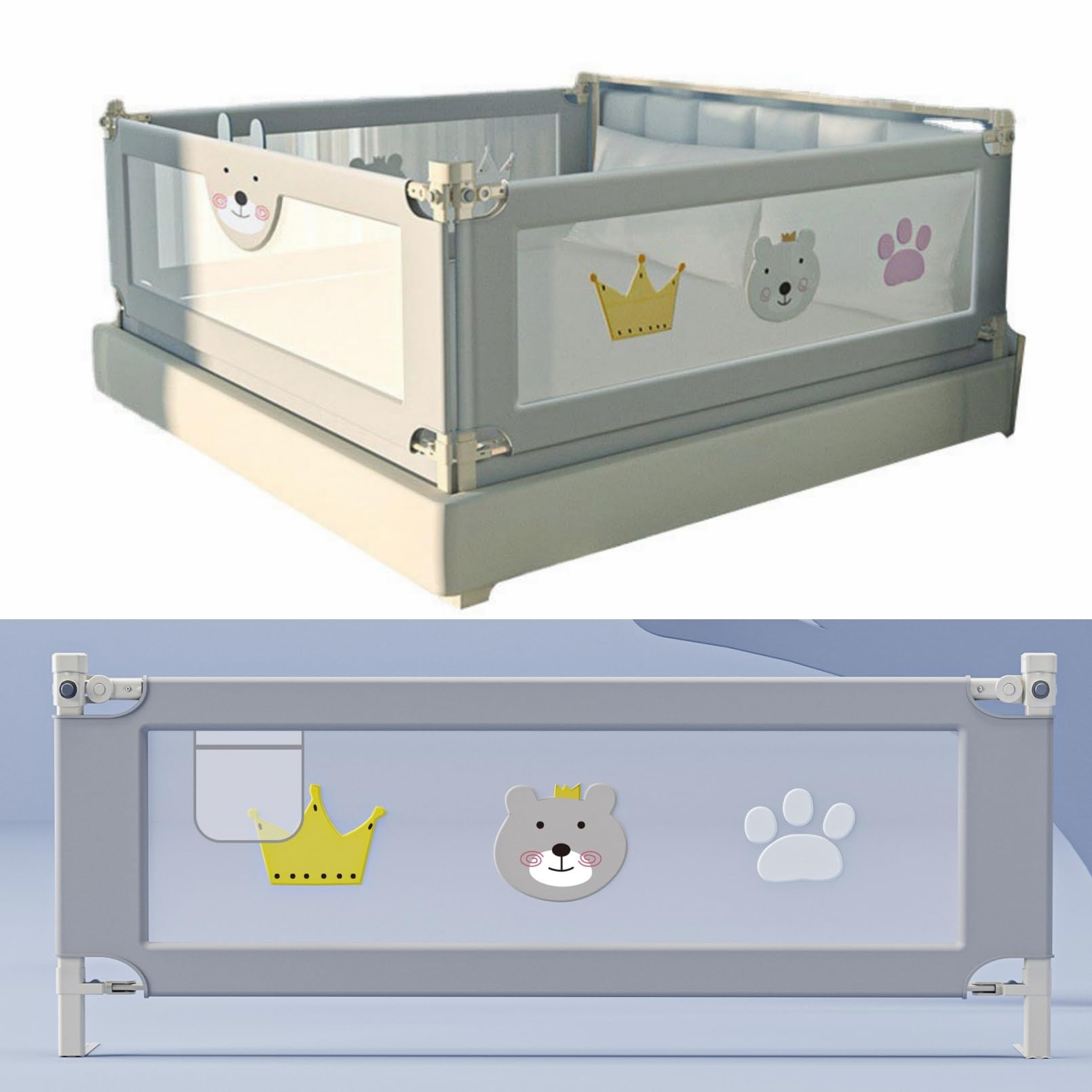 Buy Bed Rail for Toddlers Baby, 28 Levels of Height Adjustment
