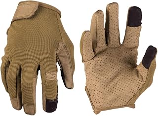 Mil-Tec Einsatzhandschuhe Touch – Touchscreen-taugliche Arbeitshandschuhe mit Belüftung, Taktische Diensthandschuhe mit Klettverschluss & kurzer Stulpe, Outdoor- & Mechanikerhandschuhe