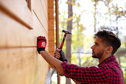 Miniatura 10 de INTERTOOL Martillo de garra, 16 oz, cara fresada, mango de absorción de impactos de fibra de vidrio, 1 libra, arrancador de uñas magnético,