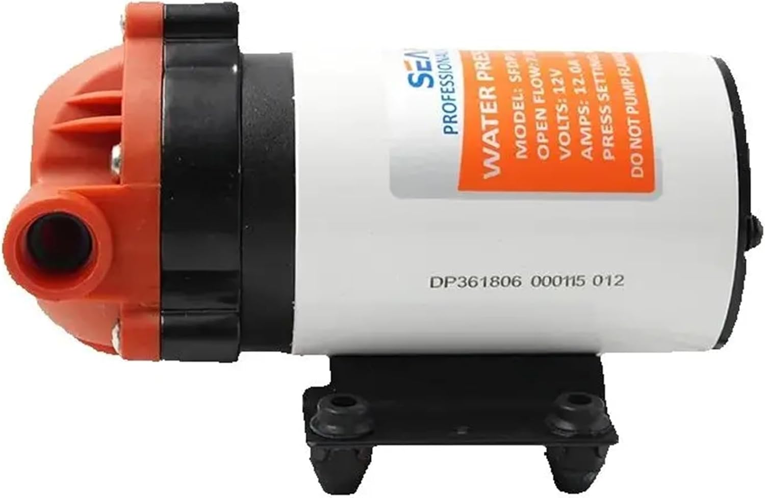 36 Series Booster Pump 12V SFDP1-018-120-36 / 24V SFDP2-018-120-36 5-7LPM 120PSI Boat RV Caravan(12V SFDP1-018-120-36)