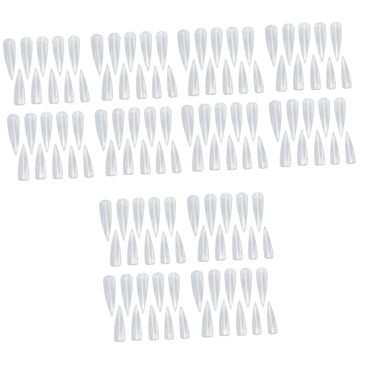 FRCOLOR 1500 Stk Gefälschter Nailart-zubehör Falsche Nagelspitzen Künstliche Nagelspitze Falsche Nägel Künstlicher Lange Nagelspitze Nagelstück Stilett