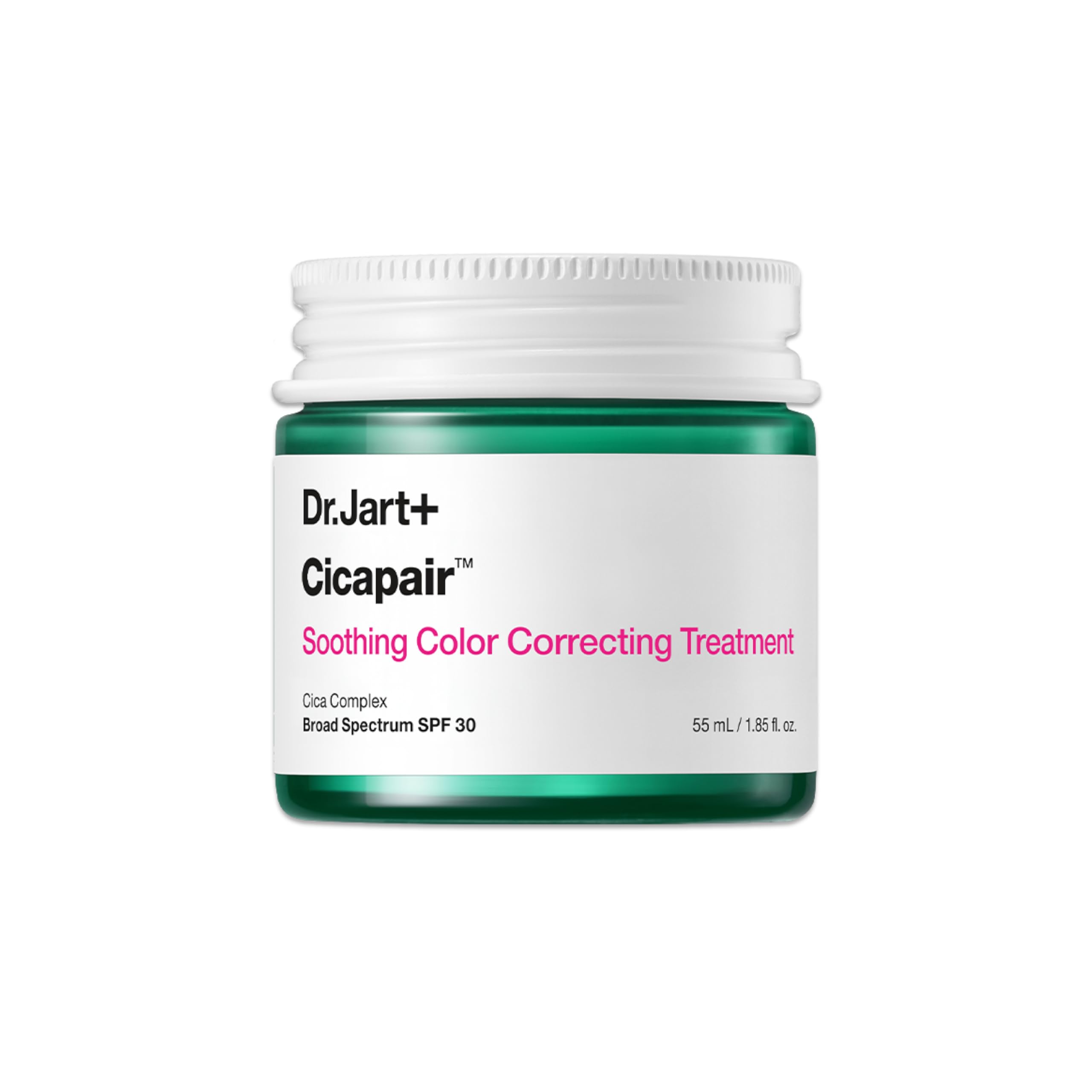 Dr.Jart+ Cicapair Soothing Colour Correcting Treatment SPF 30 with Centella Asiatica Extracts | cc cream | Rosacea Treatment | Korean Skin Care, 55 ml