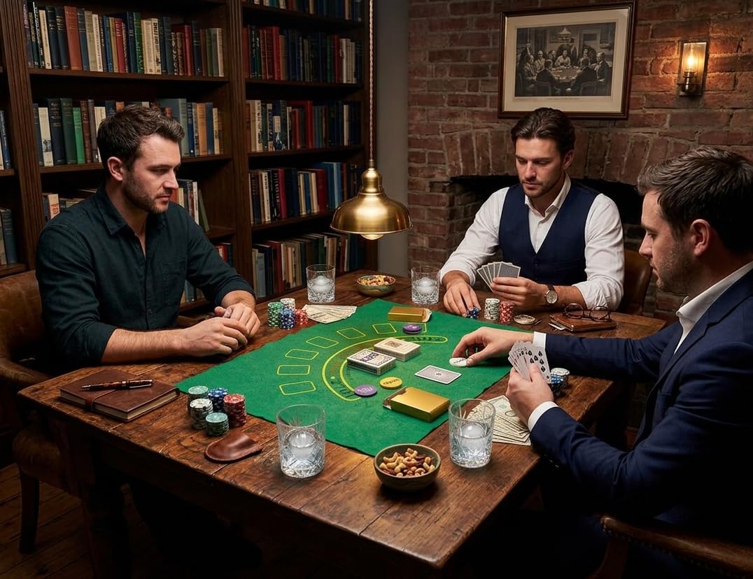 EUROXANTY Jeu de Poker | Kit avec Cartes, Jetons, Boutons, et Tapis pour Blackjack, Poker, Manille Jeux de Société