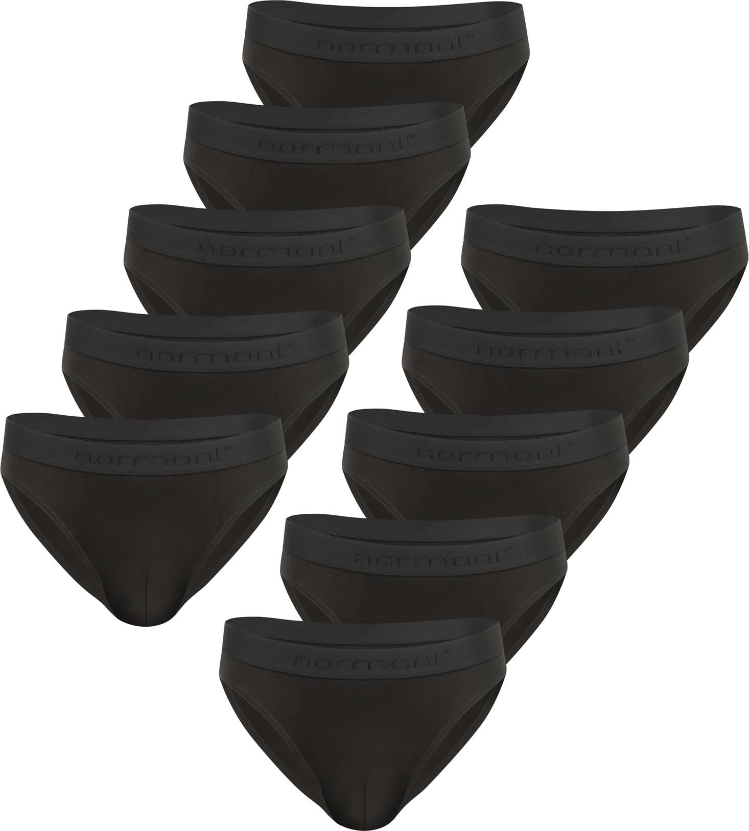 normani 10 x Herren Retro Slips aus Bio-Baumwolle - Atmungsaktive Unterhosen Unterwäsche Boxershorts für Männer mit weichem Bund