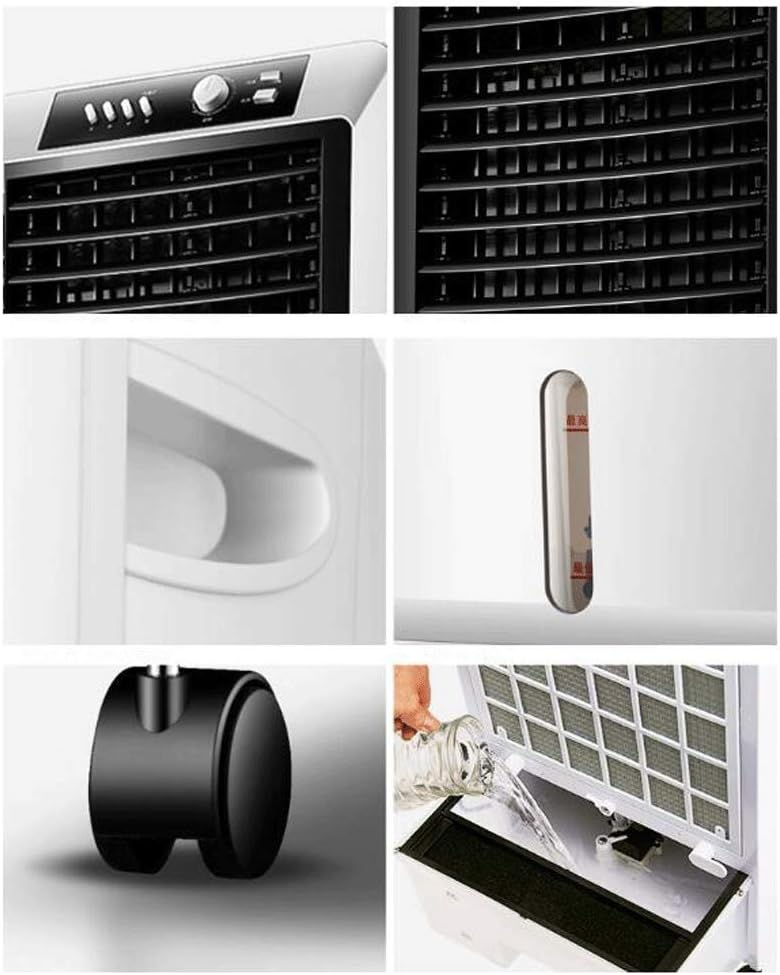 Evaporative Cooler, Portable Bladeless Air, FanHumidifier with Remote Control, LCD Display, Conditioner for Indoor Home Office Dorms
