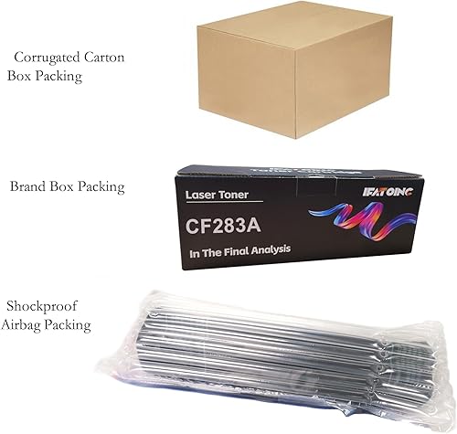 Miniatura 6 de Cartucho de tóner de repuesto compatible para HP 83A CF283A M125nw M127fn M127fw M225dn M225dw M225rdn M201dw M201n (paquete de 1 negro)