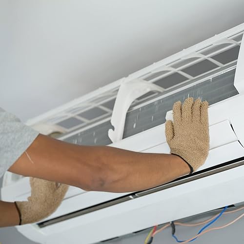 Miniatura 6 de Bencailor 6 pares de guantes de microfibra para quitar el polvo, guantes de microfibra para plantas, persianas de casa, manoplas de polvo para