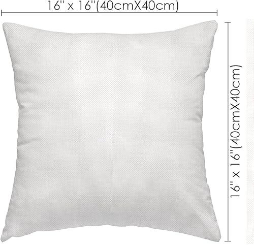 Miniatura 2 de Swono Funda de almohada de 16 x 16 pulgadas, funda de almohada decorativa para sofá, funda de cojín de lino de algodón para interiores y exteriores,