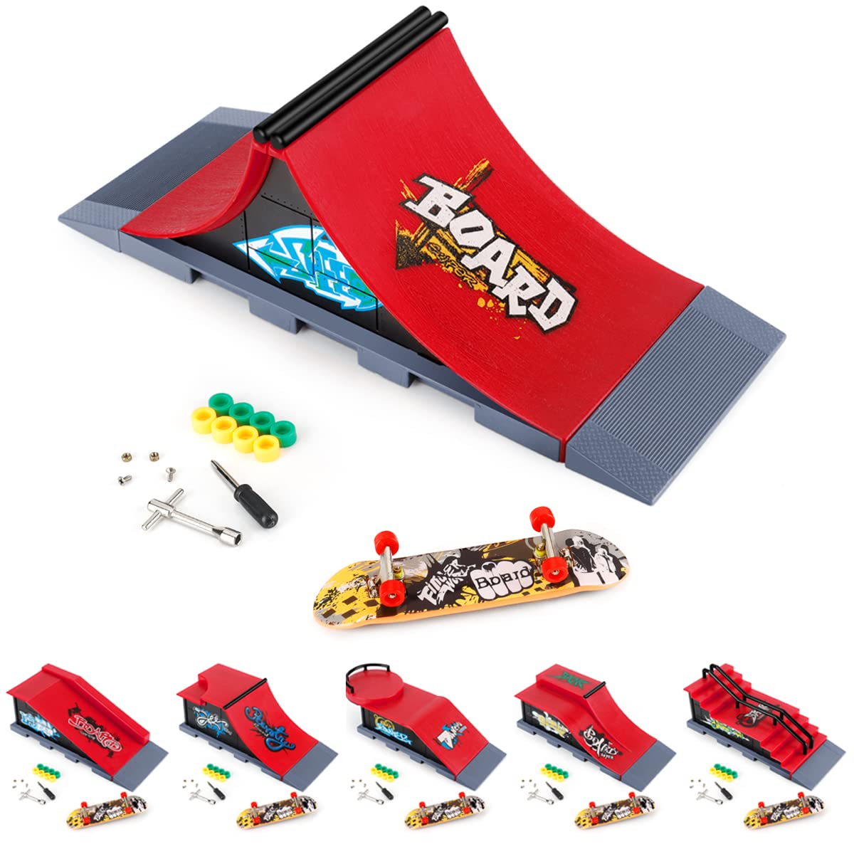 VBESTLIFE Finger Skateboard Skate Kit Ramp Onderdelen Duurzaam Ultieme