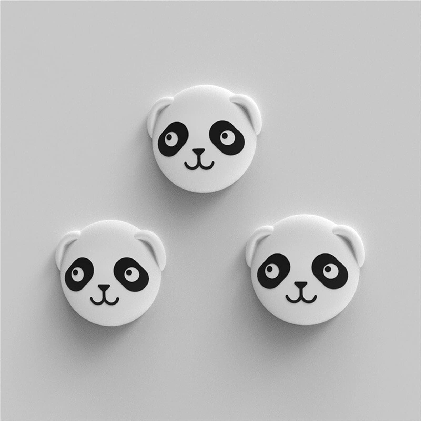 Wedges, 3pcs Silicone Door Handle Bumper Silencer Pad Safety Shock Absorber(C)