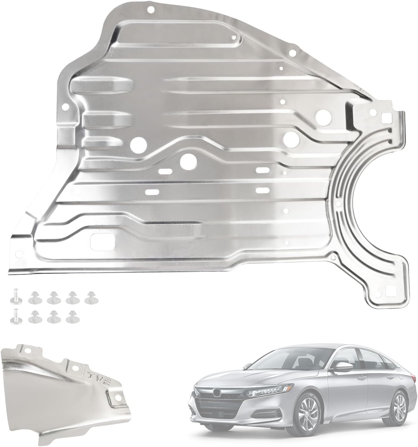 Engine Splash Guard Compatible with Honda Accord 2018-2020 Underbody Shield Plate Replacement for 74116TVAA00 74116-TVA-A00