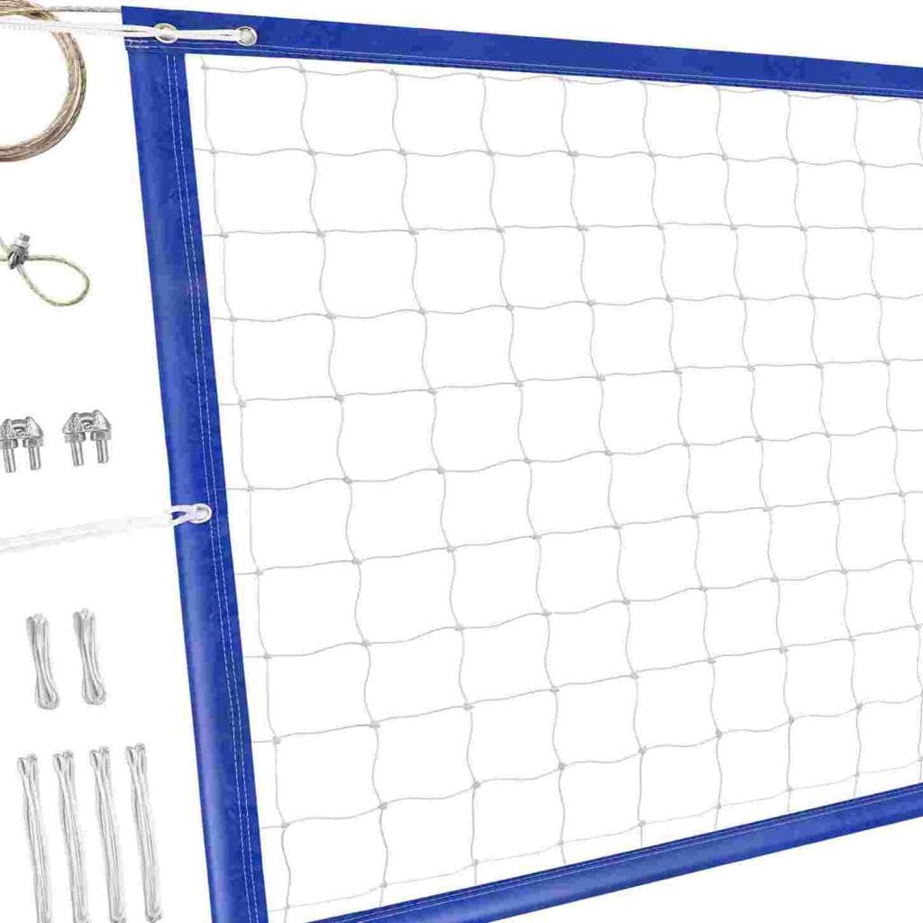Filet de Volley-Ball Facile à Installer, Robuste et Professionnel pour Cour D'école, Pelouse et Piscine