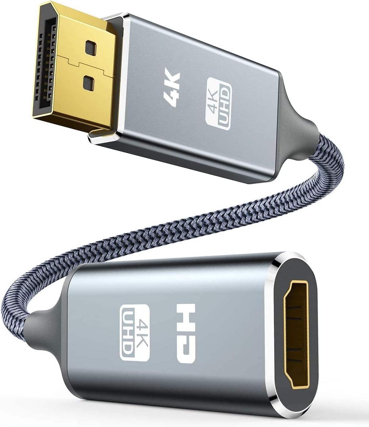 HDMI to DisplayPort Adapter with USB Power, CableCreation 4K@60Hz 2560 ...