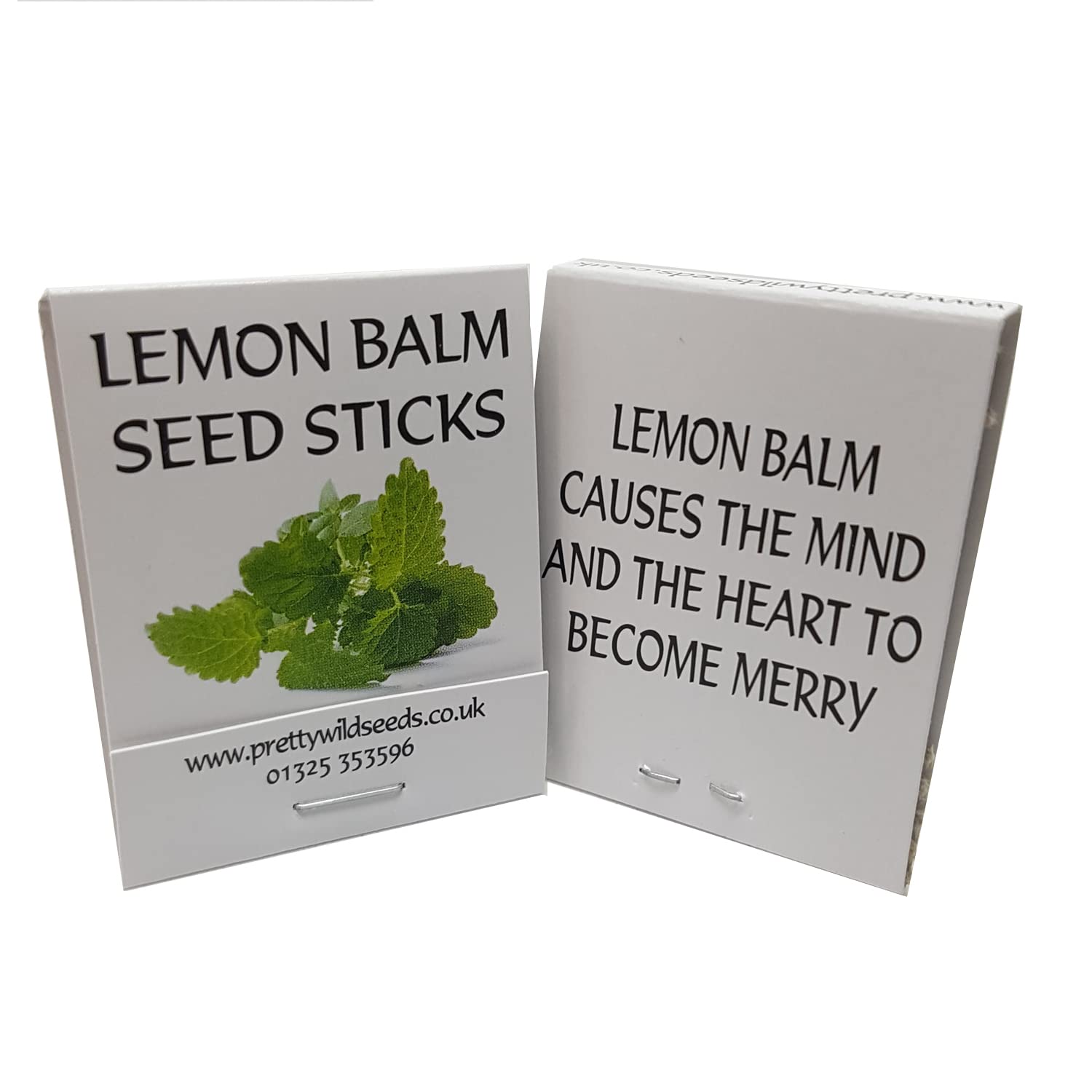 Herbs Seed Sticks Matchstick Packets Made with Real Herb Seeds Birthday Party Bag Fillers Promotional Items Giveaways (Lemon Balm, 50 Packets)