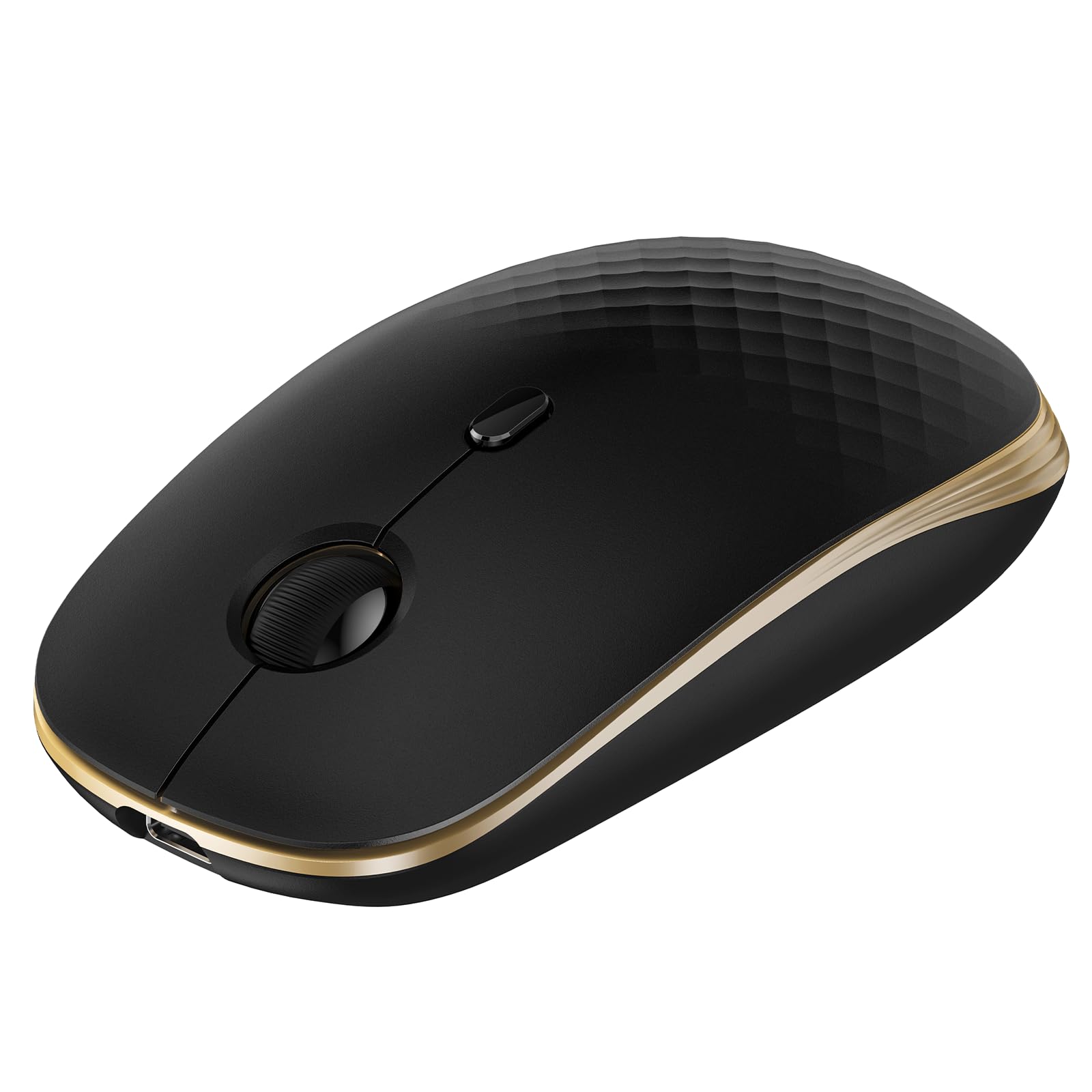 TECKNET Rechargeable Slim Portable Silent Computer 2.4 GHz Wireless Mouse | Lightweight Ambidextrous with Nano Receiver, 4000 DPI Optical Tracking 90-Day Battery Life, Compatible with PC, Mac, Laptop