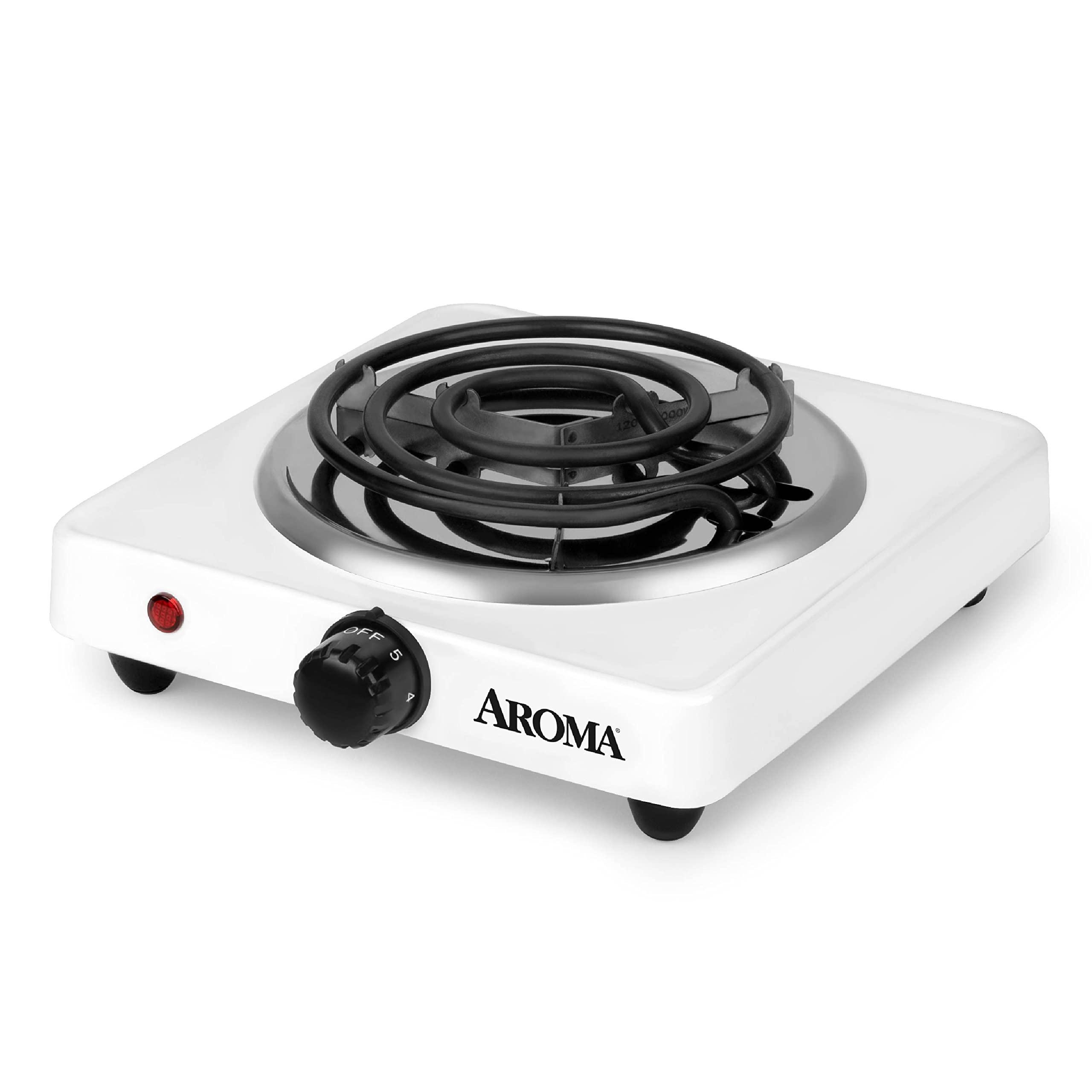 AROMA 6" Single Burner Hot Plate, Compact and Portable with Temperature Control, White (AHP-511)-image-30