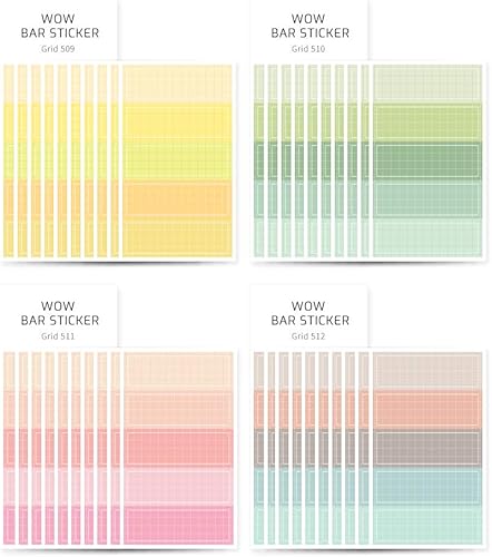 Monolike Wow - Juego de calcomanías para barra de fotos B - Calcomanías lindas de tamaño pequeño, calcomanías cuadradas