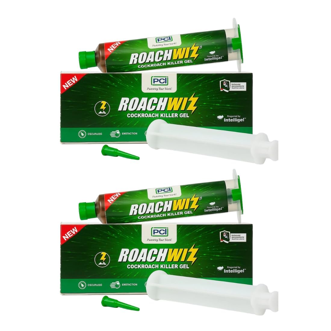 RoachWIZ Cockroach Killer Gel – Fast-Acting, Odorless Formula for Home & Kitchen – Targets Roaches, Ants & Bugs – Child-Safe, Easy to Use 35g (Pack of 2)-image-26