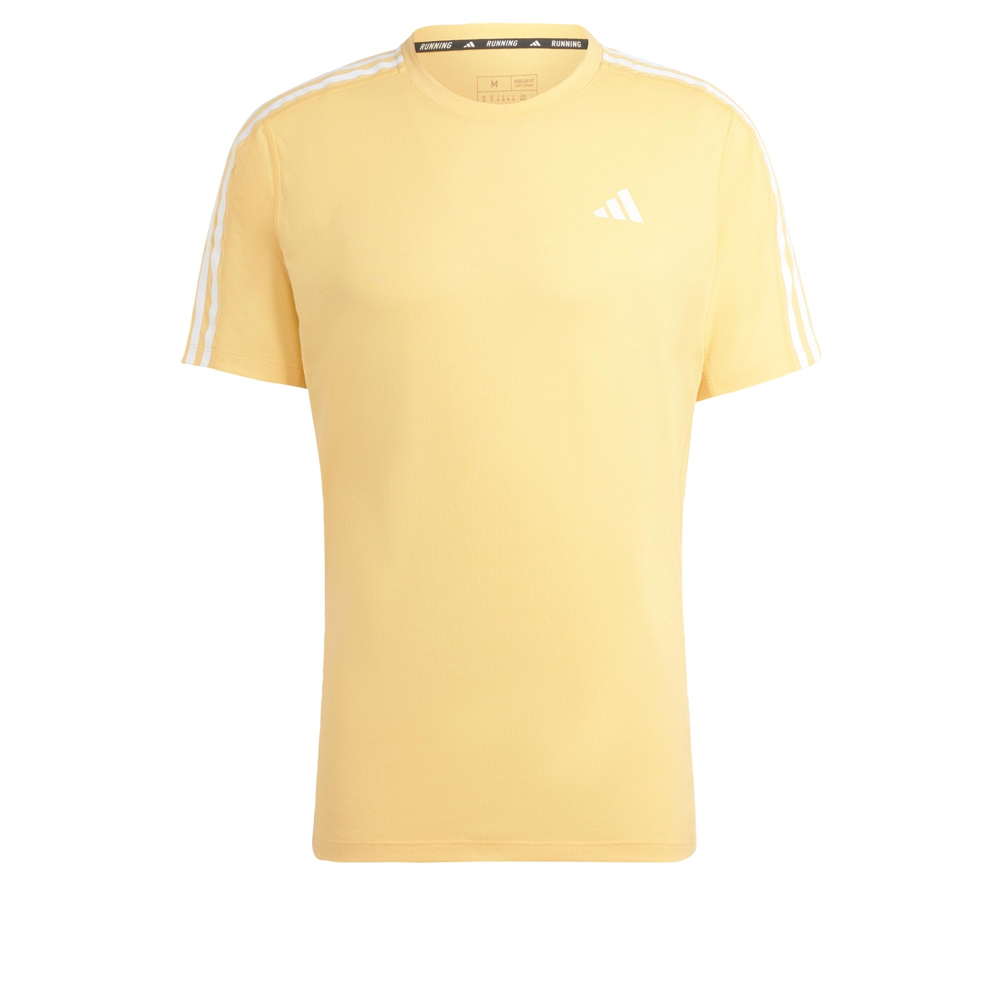 adidas Herren Own The Run 3S tee Laufbekleidung Laufshirt Black - Schwarz