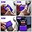Morlike Silicone Belt Buckle Seatbelt Holder (Purple)