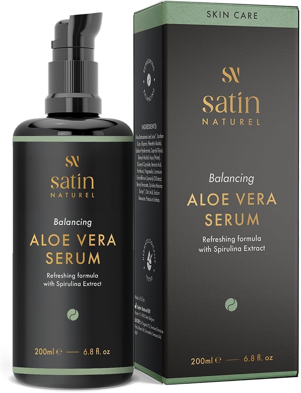 Organic Aloe Vera Gel 200ml for Face, Body & Hair