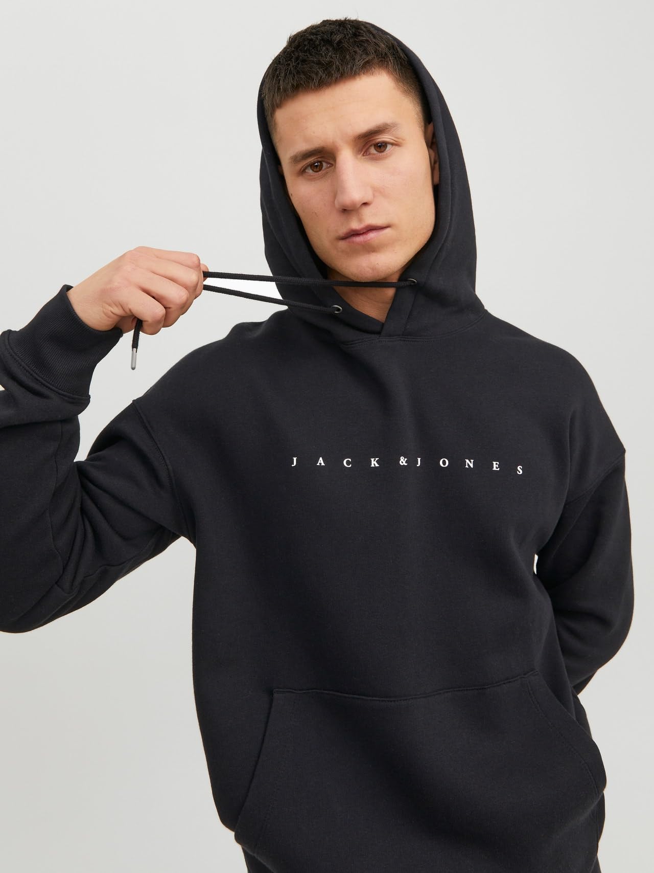 JACK & JONES Herren Hoodie Kapuzenpullover JJESTAR JJ Sweat Hood - Relaxed Fit