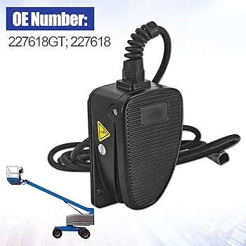 Blrack 227618GT Foot Switch Pedal Assembly Fit for Genie S-40 S-45 Blrack 227618GT Foot Switch Pedal Assembly Fit for Genie S-40 S-45