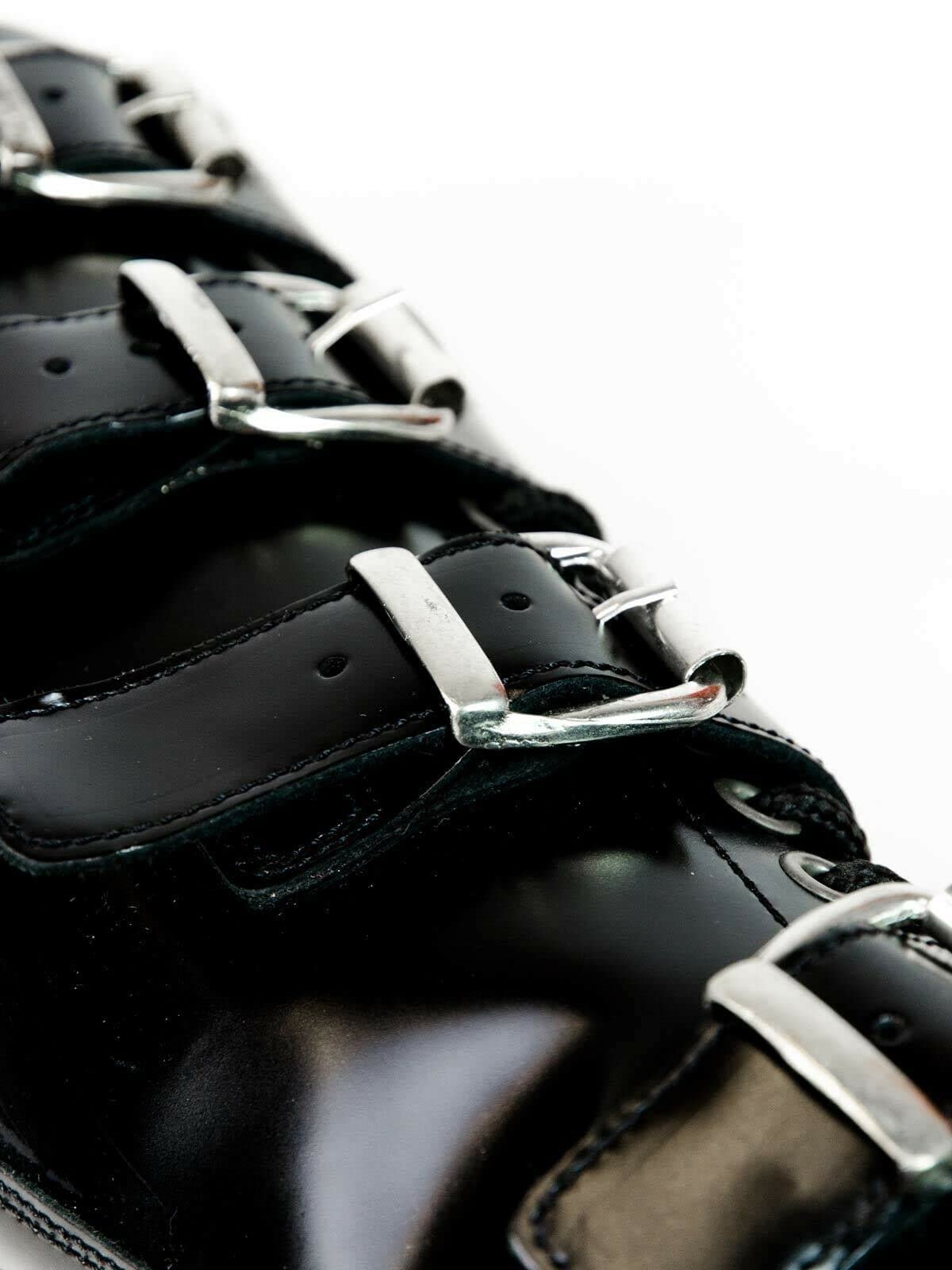 Alpha Rangers 20-loch Boot Schwarz Ranger Unisex Schnallen Buckles Gothic 5032