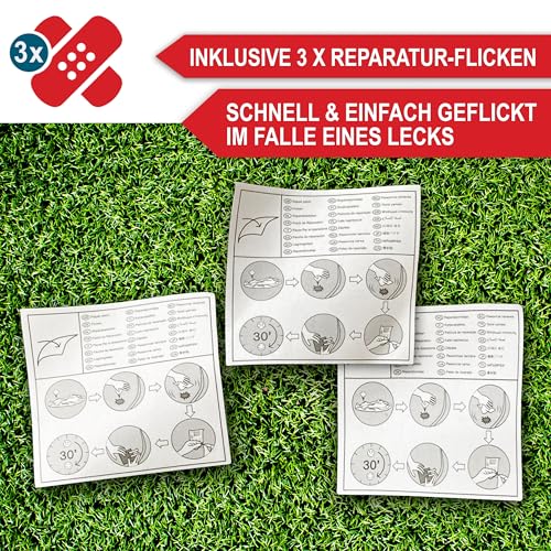 ONBEST aufblasbares XXXL Schwimmtier mit Federn – 183x162x117 cm – Wassertier zum Aufblasen für Erwachsene & Kinder 14+ – Highlight an Pool & Strand für Spaß im Wasser – Badetier Luftmatratze
