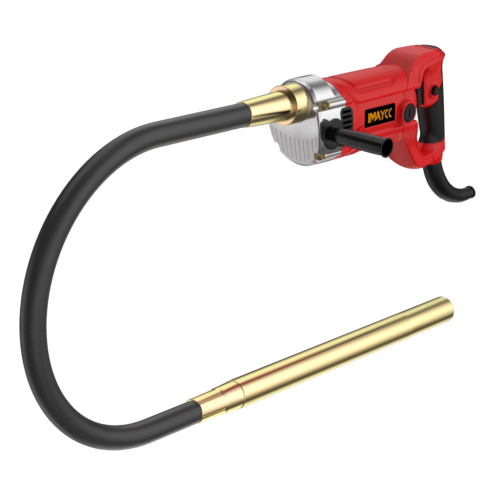 IMAYCC 2000W Vibratore per Calcestruzzo, Vibratore da Costruzione Elettrico 4300 giri/min, Lunghezza asta Vibrante 2m, Diametro albero Vibrante 38mm, per Strade Tunnel Ponti Case ecc.