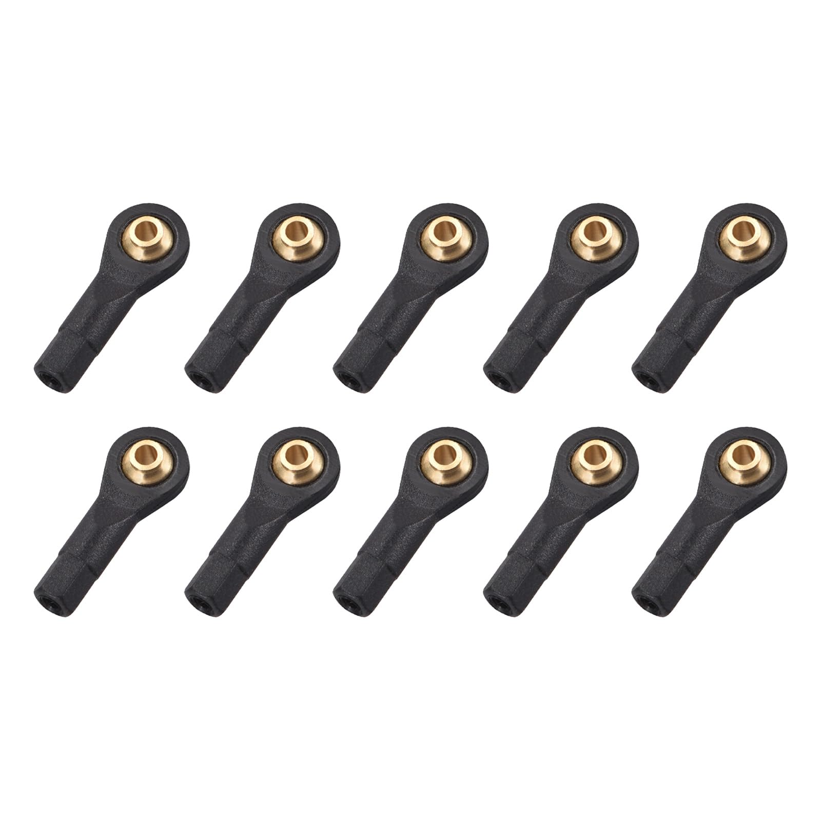 QUARKZMAN M2 2x19mm Palanca Dirección Conexión Corbata Varilla Extremo x 10uds Exterior Bola de ajuste Cabeza Extremo Ajustador Plástico Universal para RC Robot Dirección Sistema