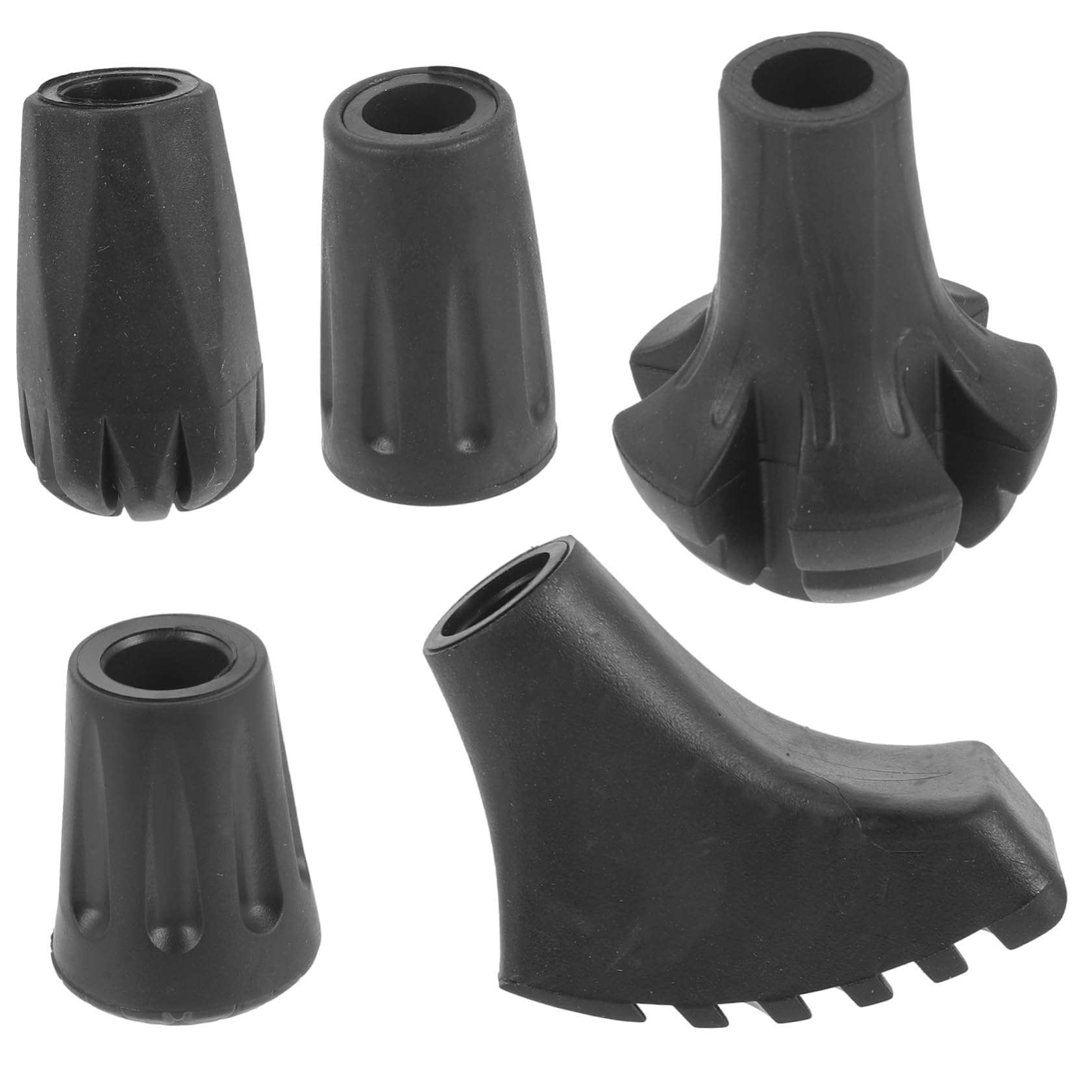 Yardwe Cuscinetti Per Bastoncini Da Trekking Imbottitura Della Stampella Tampone Cuscinetti Per Stampelle Da Passeggio Pieghevole Gomma Da Cancellare Black