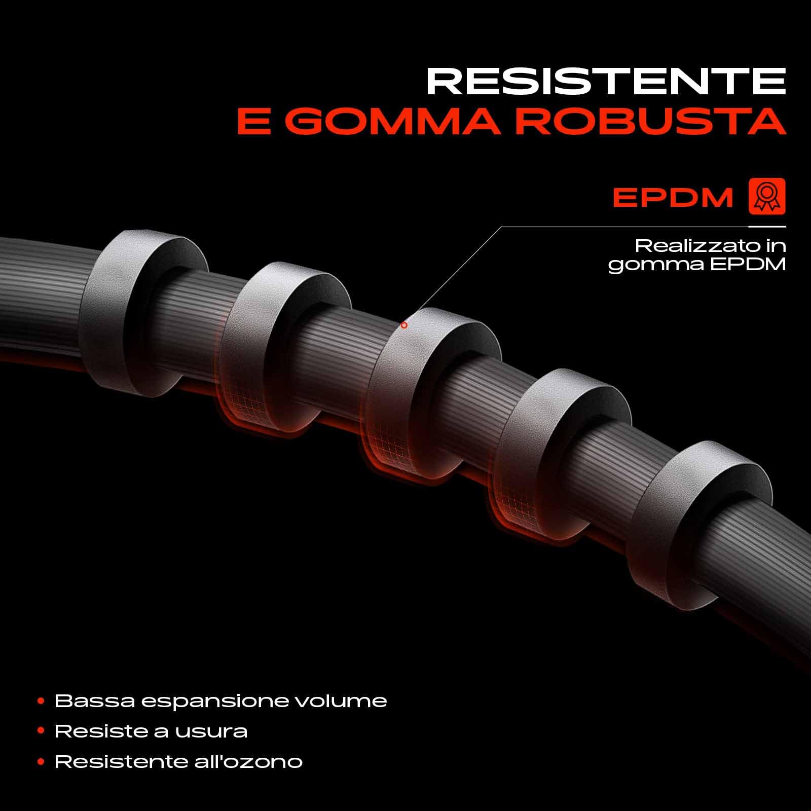 Frankberg Tubo Freno Tubo Freno idraulico con tubazioni Anteriore sinistro 337mm Compatibile con A4 8W2 8WC 1.4L-3.0L 2015-2025 A5 F53 F5P 1.4L-3.0L 2016-2025 Replace# 8W0611707B